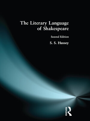 cover image of The Literary Language of Shakespeare